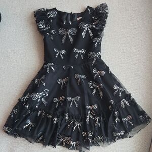 Girls Sparkle Bow Dress